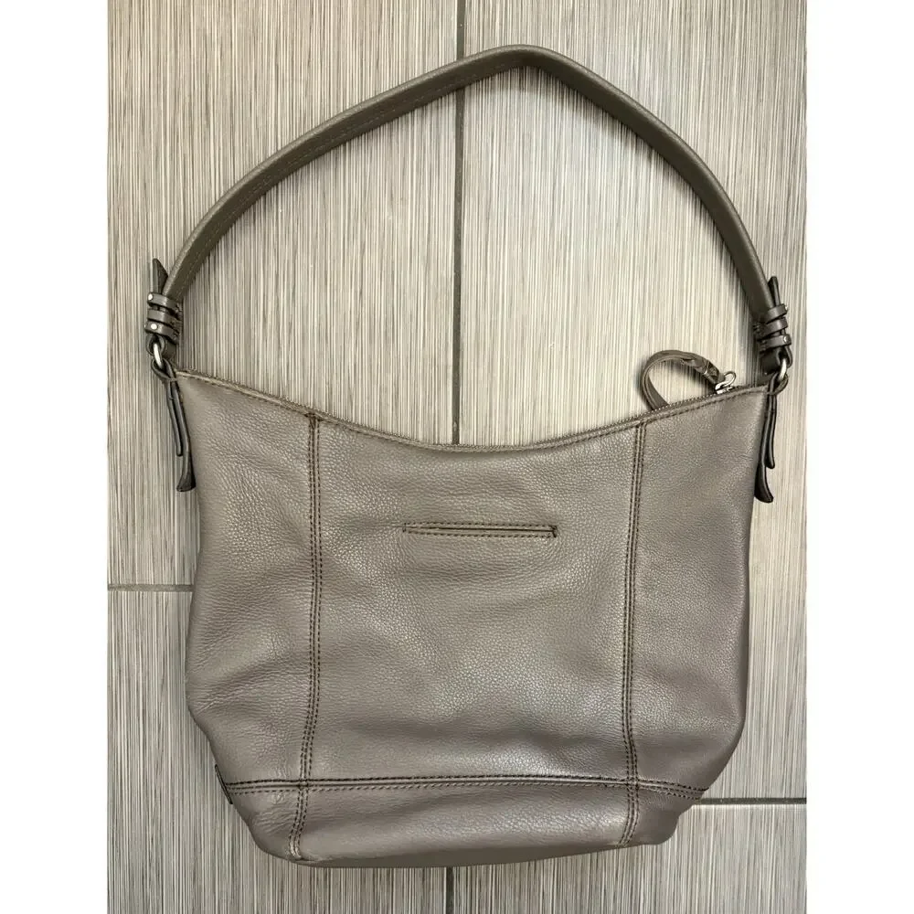 The Sak Sequoia Hobo Bag Gray Soft Pebbled Leather